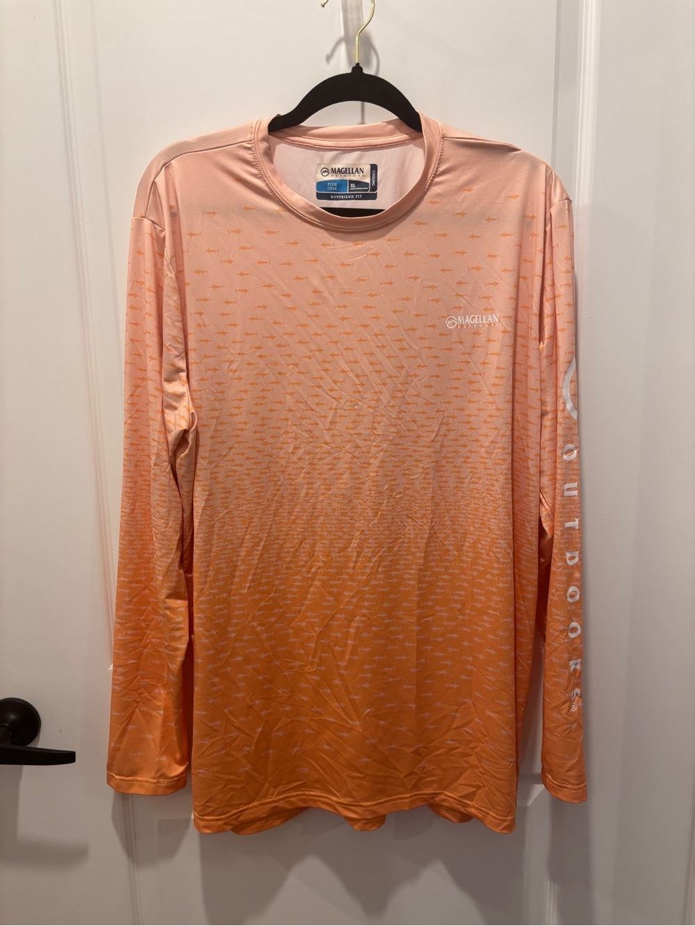 Magellan Outdoors Peach Ombre Long Sleeve Performance Shirt